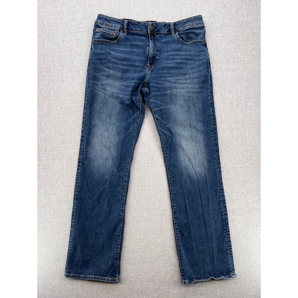 American Eagle Original Bootcut Flex Jeans Men 36x31 Blue Stretch Denim Casual